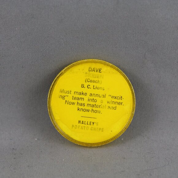 CFL Picture Disc (1963) - Dave Skrien BC Lions -141 of 150 - Picture 2 of 3